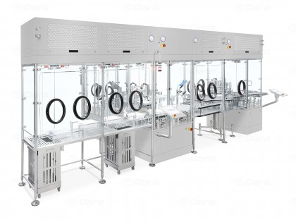 Combi line for vials, syringes and cartridges in "Nest"